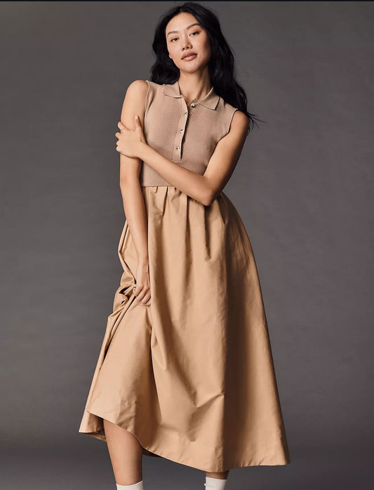 Vestido midi de ANTHROPOLOGIE