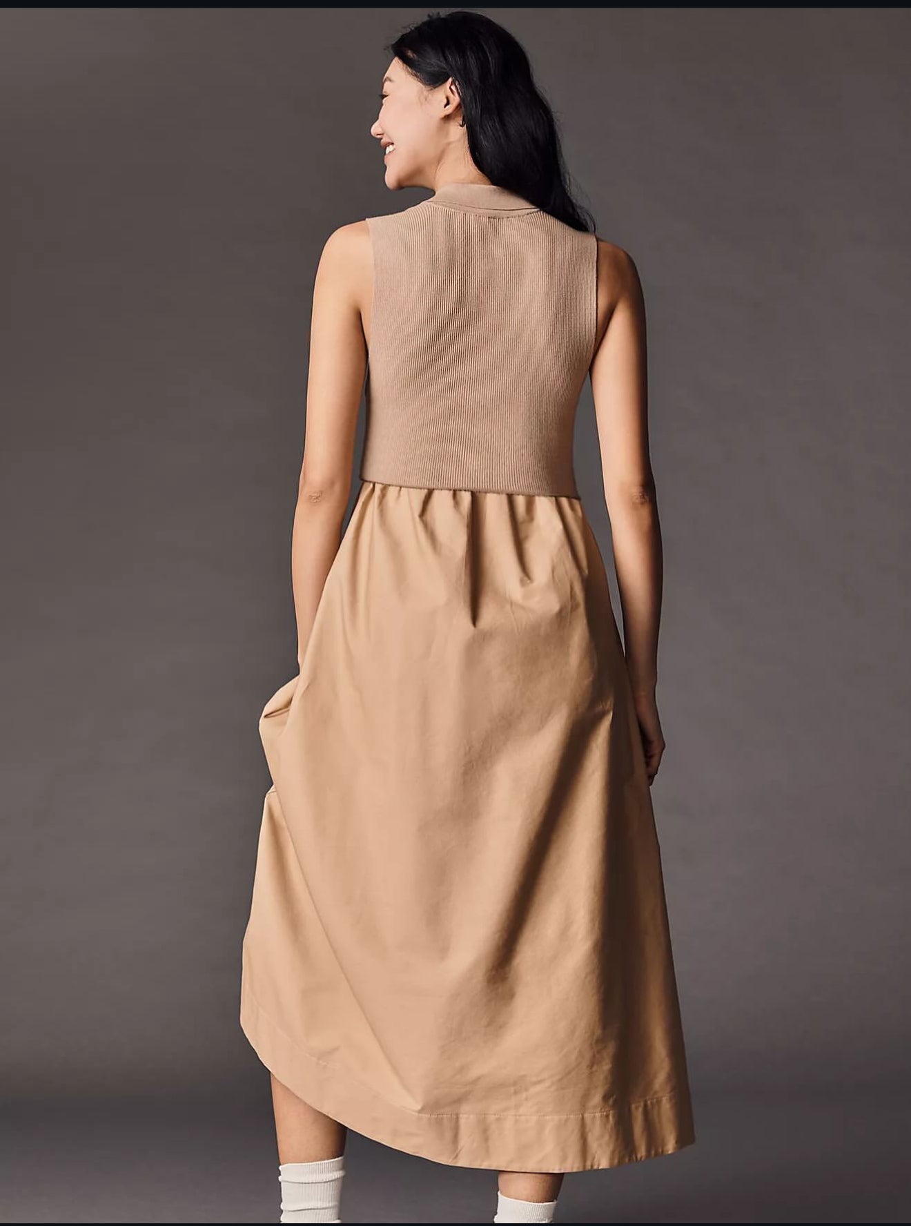 Vestido midi de ANTHROPOLOGIE